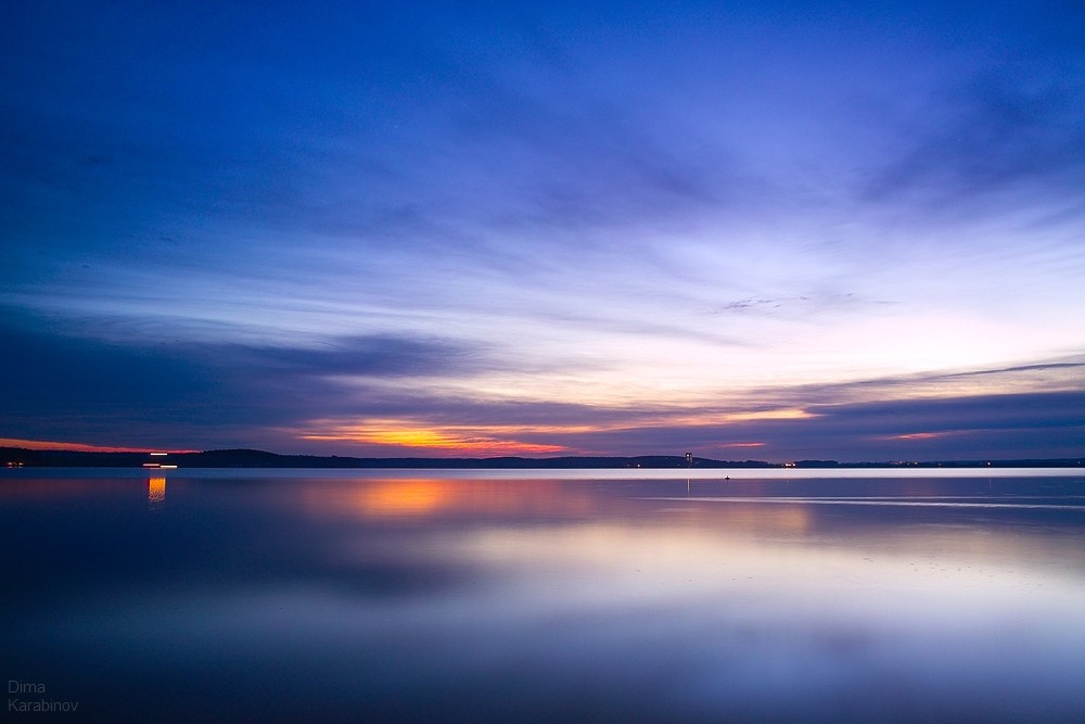 Am späten Nachmittag am Meer Minsk