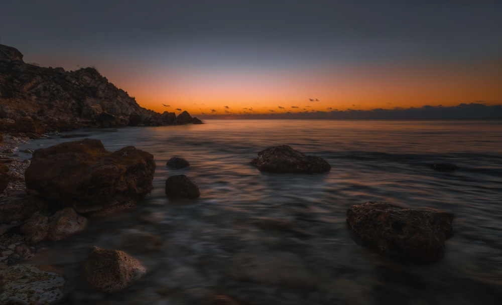 Sonnenuntergang auf Dzhangul