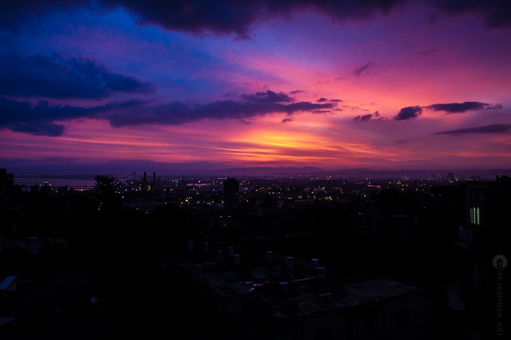 Dämmerung über Haifa