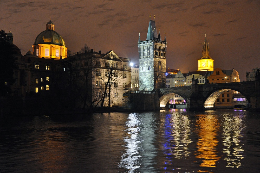 Prag in der Nacht