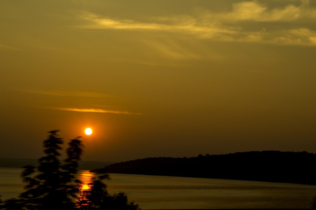 Sonnenaufgang über der Mündung