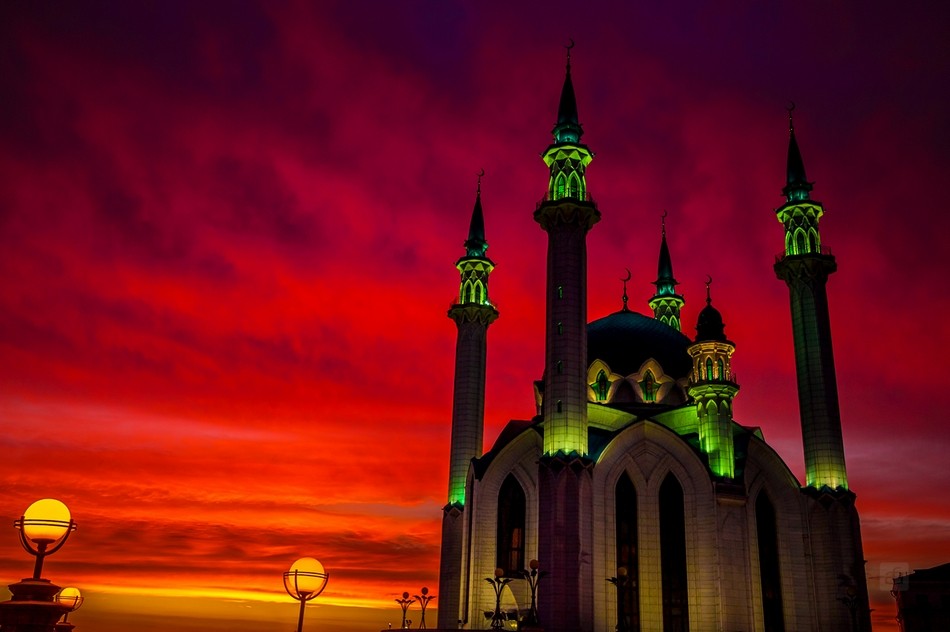 Kul Sharif bei Sonnenuntergang