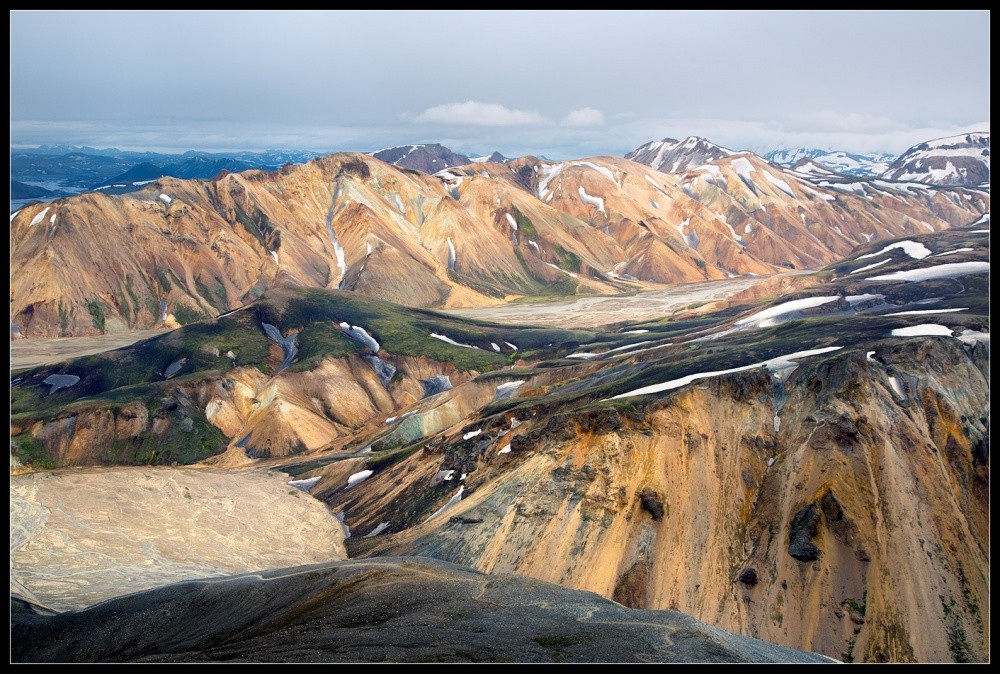 Rhyolith Bergen in Island