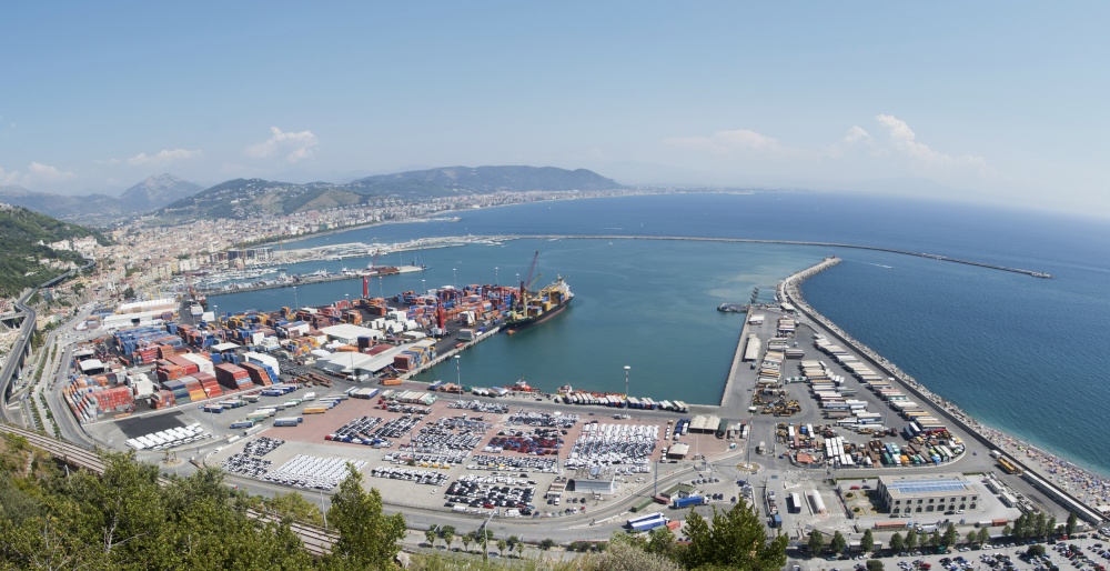 Panorama Hafen Salerno