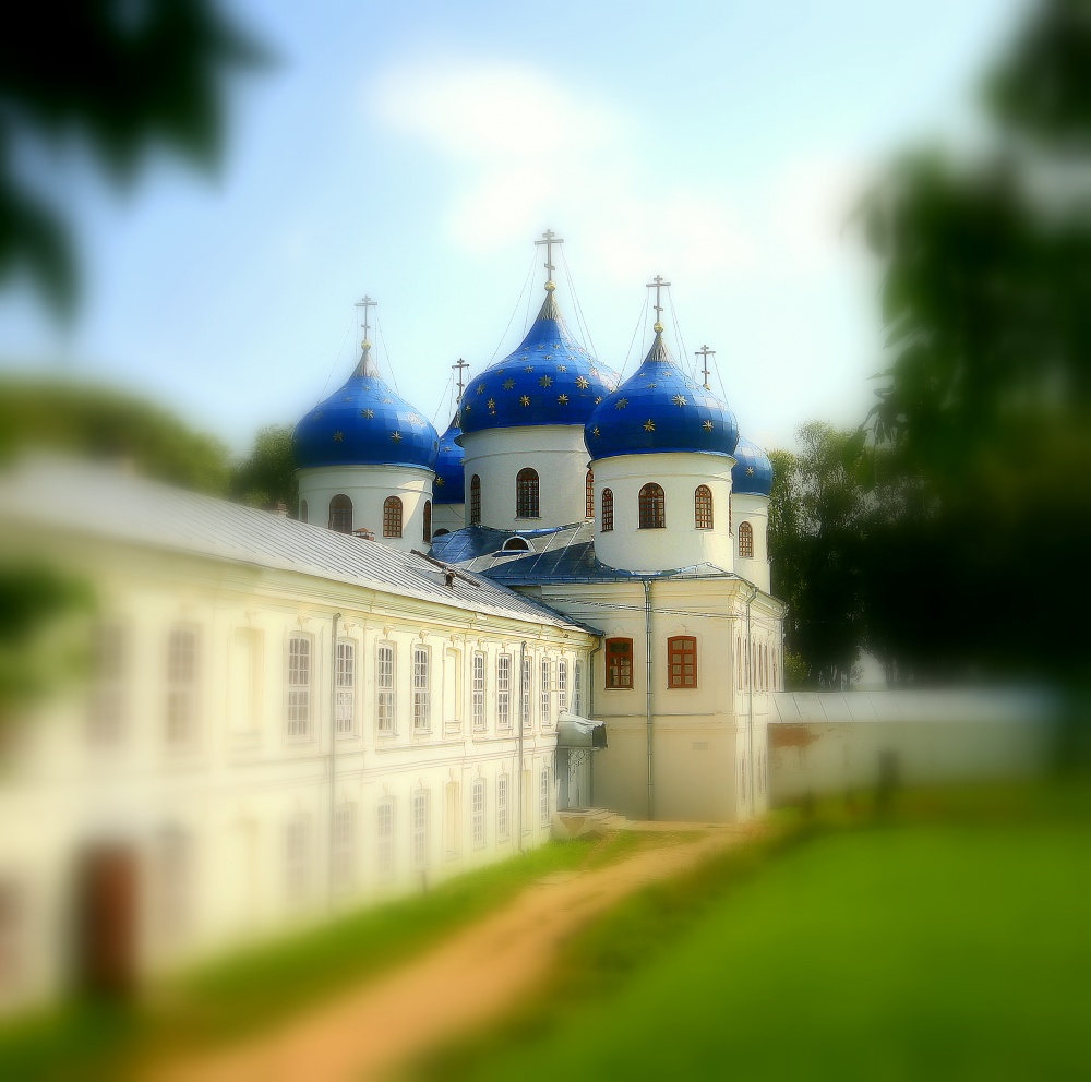 Свято-Юрьев монастырь.Крестовоздвиженский собор. В. Новгород