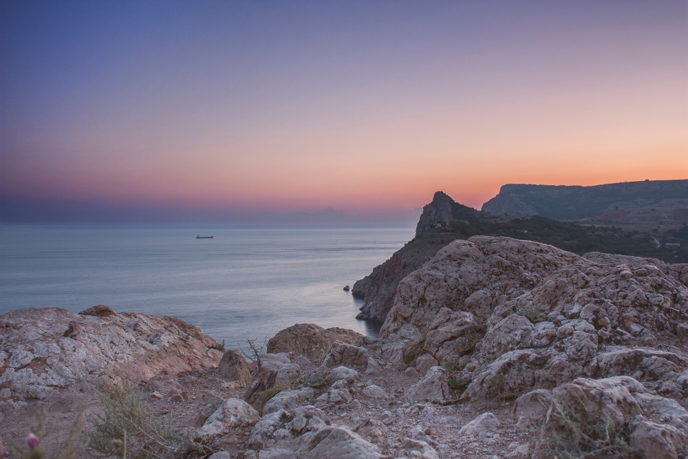 Abend Ruhe und Schiffe