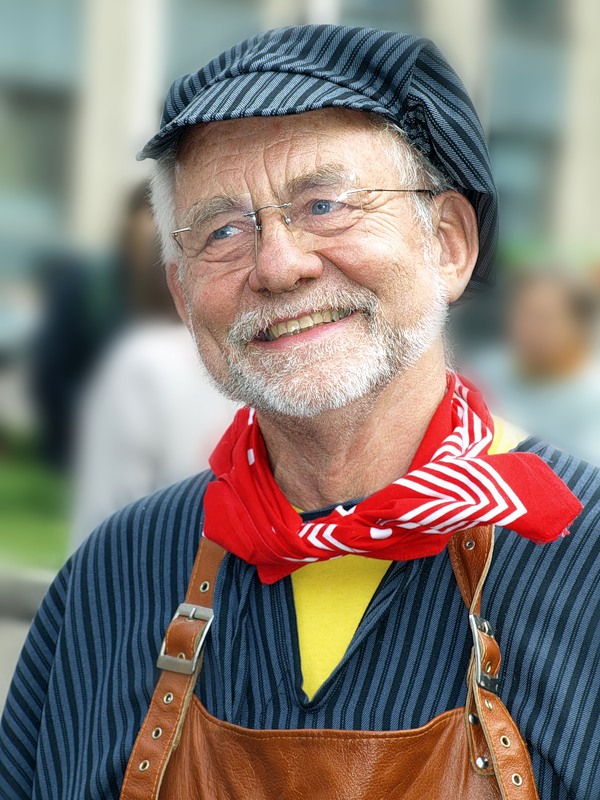 Lächeln ein Ausländer