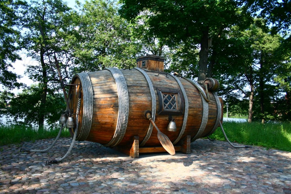 Eine Replik des Schiffes geheim gehalten