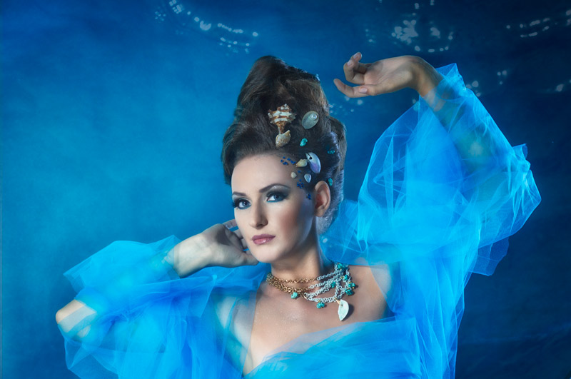 History in blue tones.