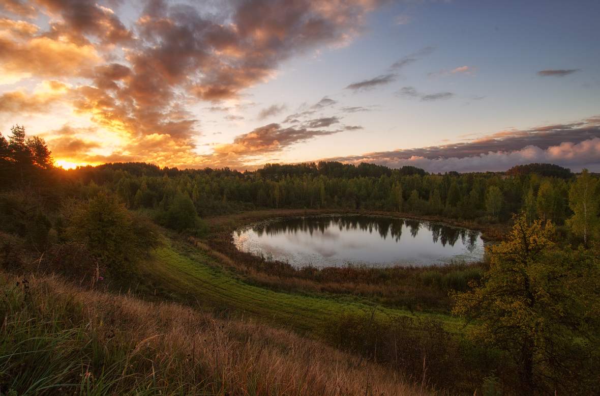 Ein Auge in der Dämmerung