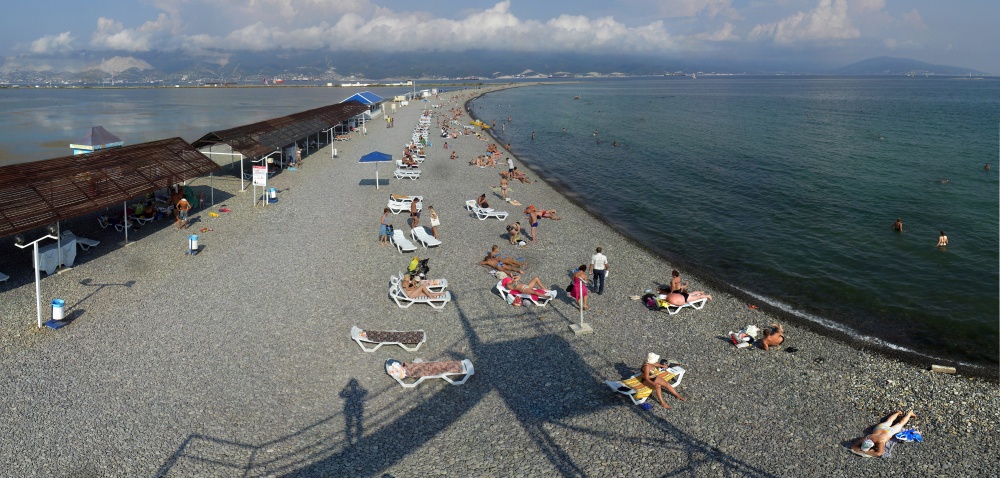 Цемесская бухта. Пляж "Алексино".