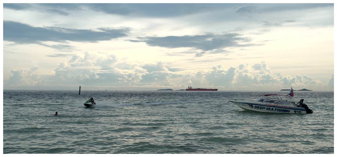 Wolken vor Sonnenuntergang