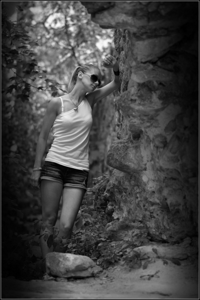 In der Wand des Schutt