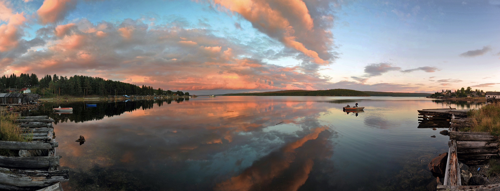 Ein ruhiger Abend im Weißen Meer