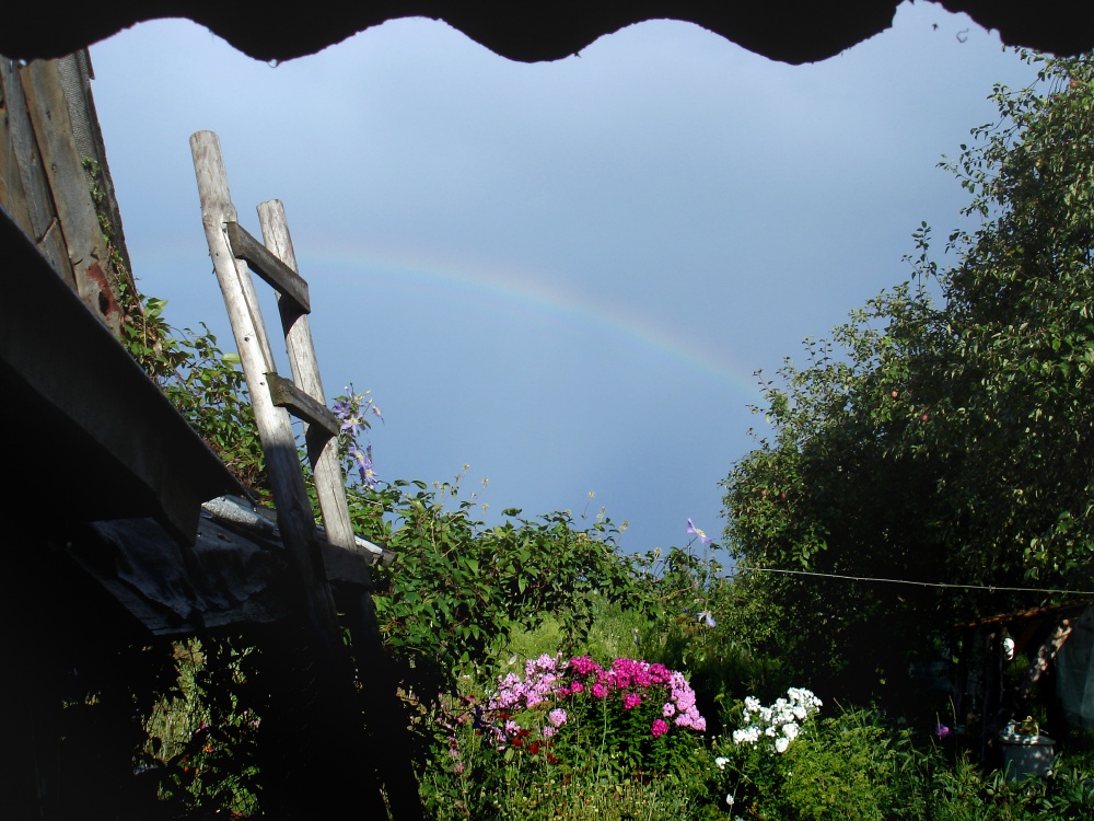 Treppen zum Regenbogen.