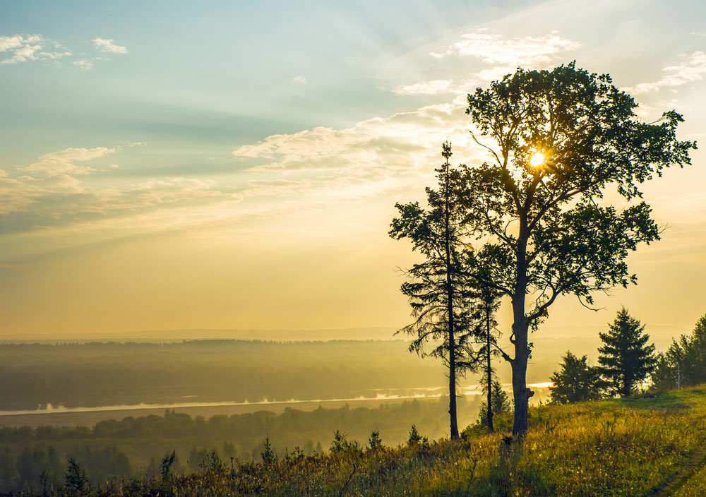 Morgen auf dem Vyatka