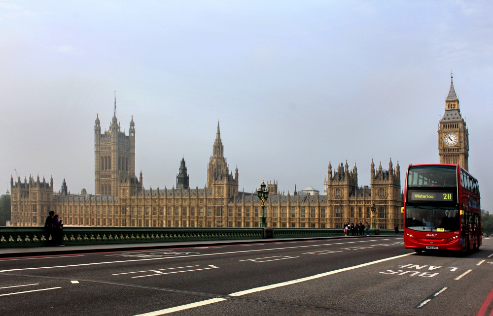 auf der Westminster Bridge.