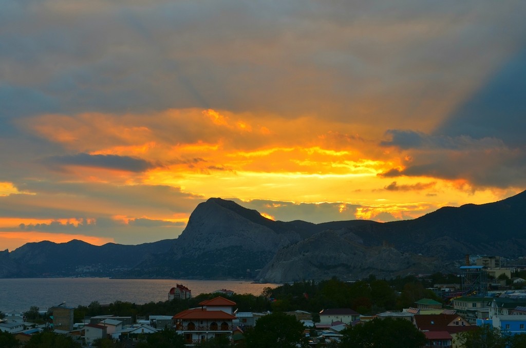 Goldener Abend in Sudak