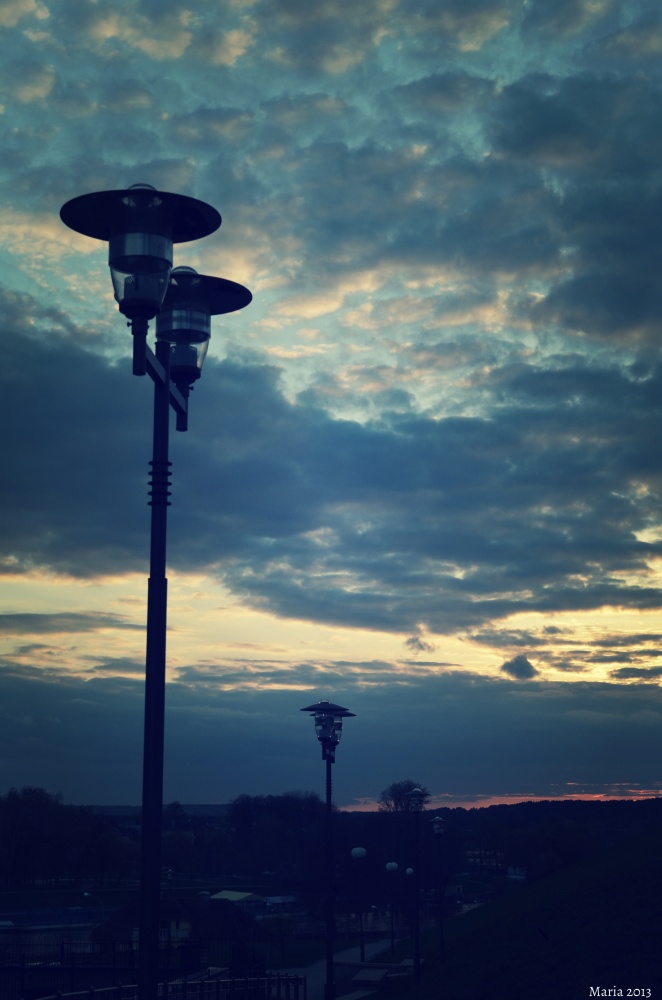 Der Himmel über der Stadt