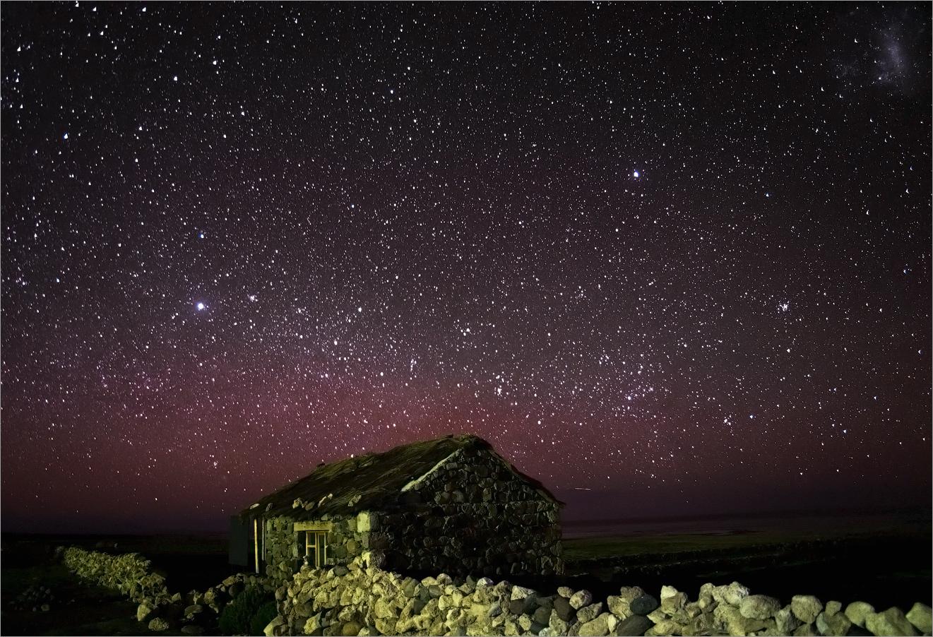 In der Nähe des Dorfes