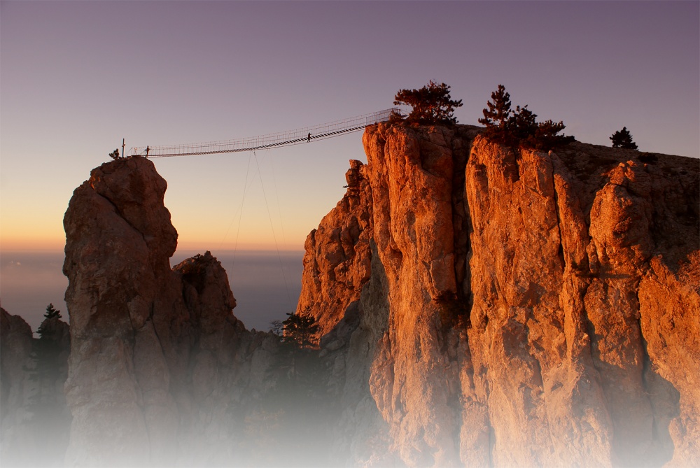 Dämmerung über dem Abgrund