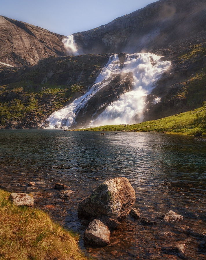 Søtefossen und Kies