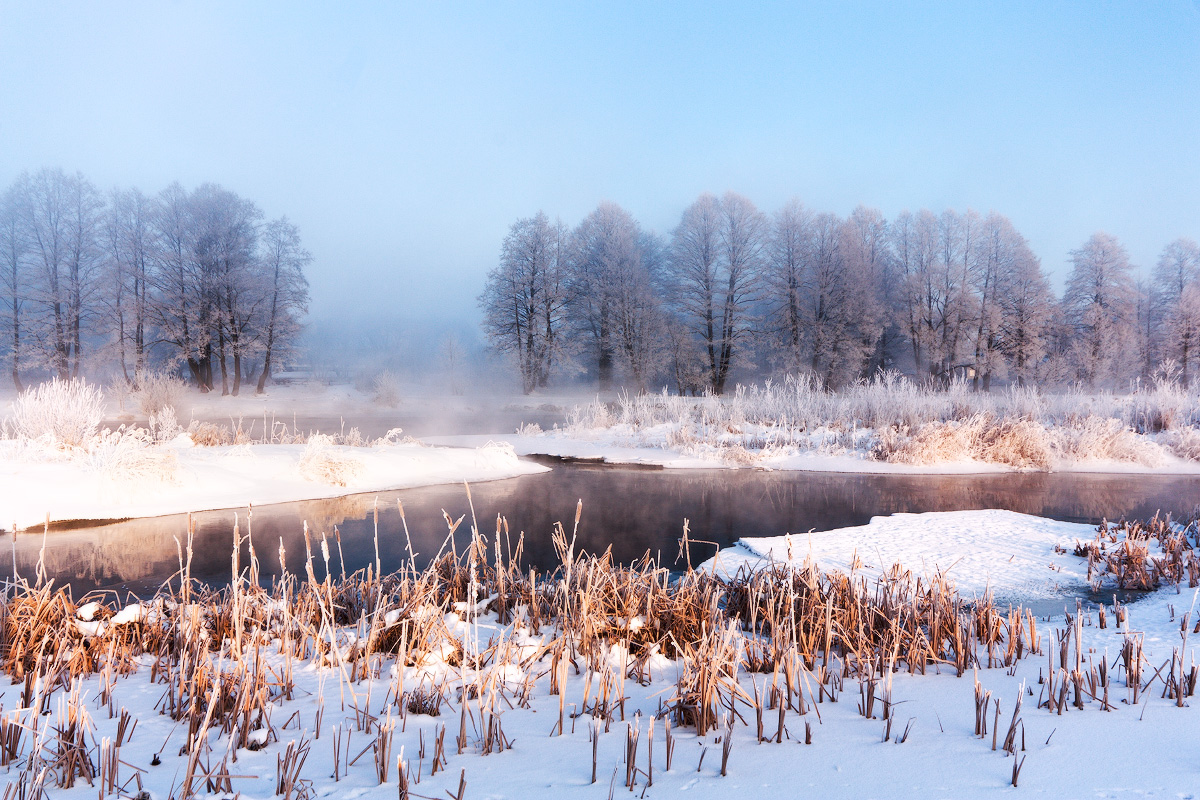 an einem frostigen Wintertag ...