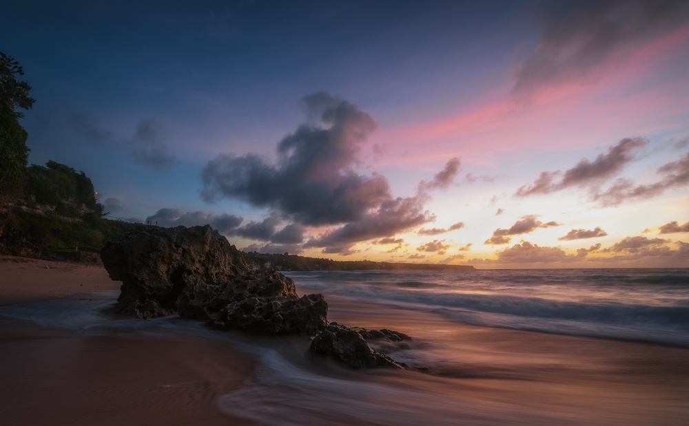 In den Farben der untergehenden Sonne ...