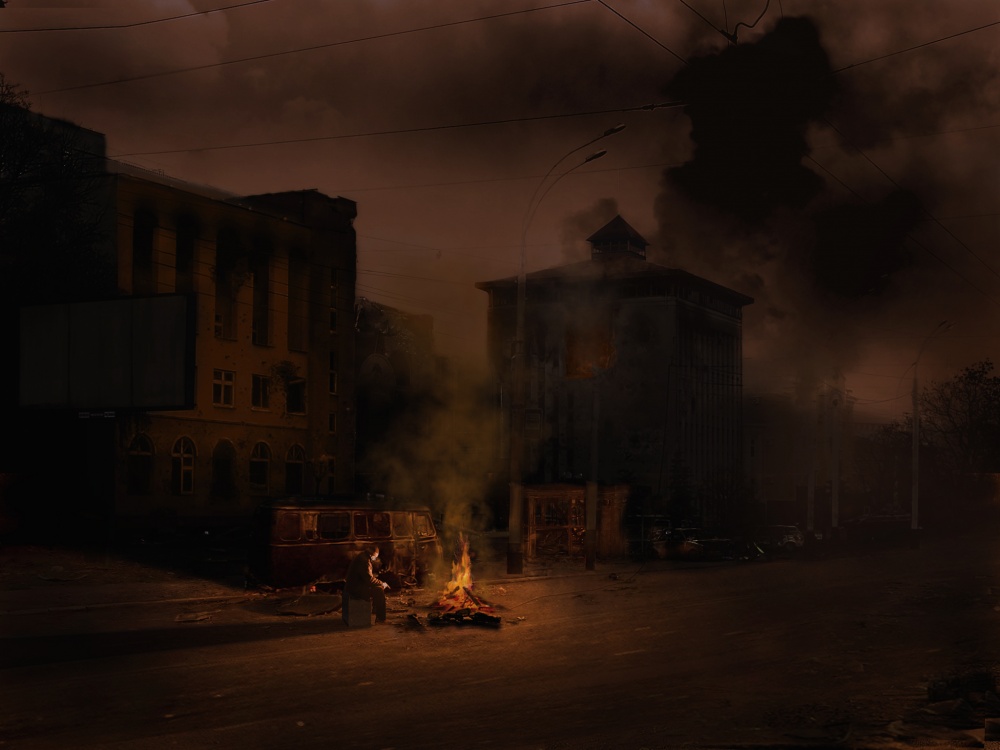 Im Morgengrauen, nach dem ...