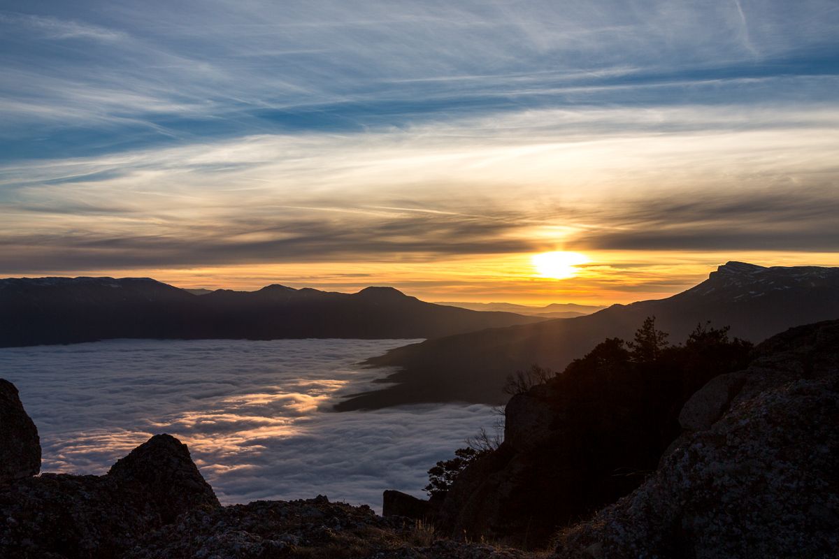 Über dem Wolkenmeer