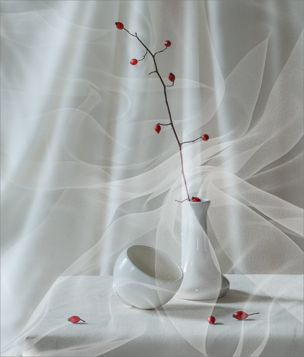 Auf einem weißen ..