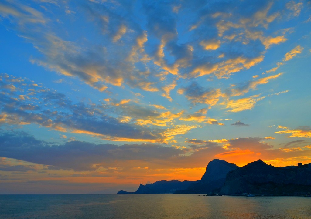 Sudak bei Sonnenuntergang