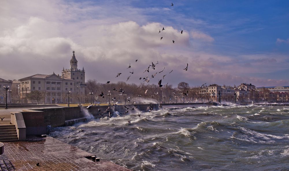 Sturm an der Pier ...
