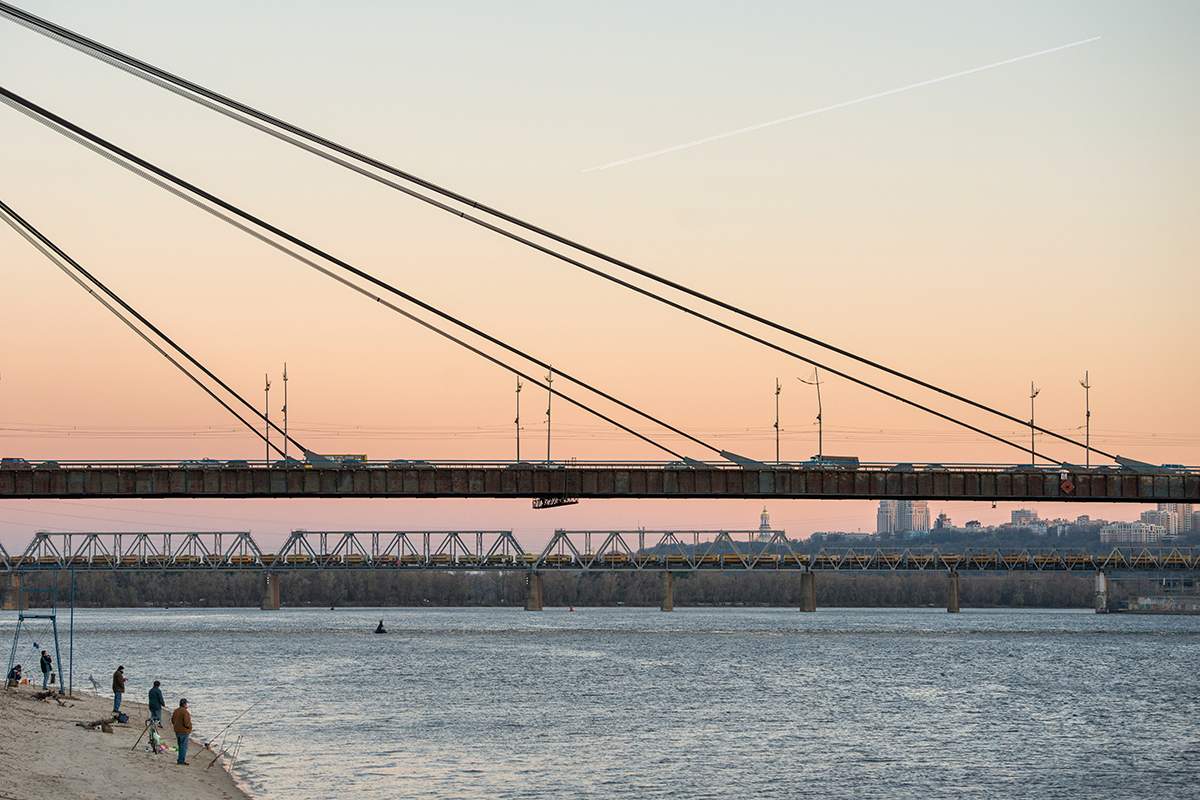 Das Leben auf dem Dnjepr.