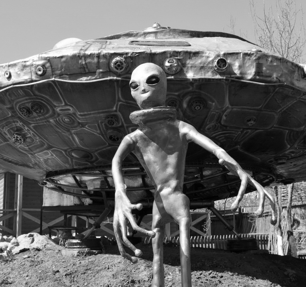 Zwischen Wladimir und Susdal. Schwarz und weiß.