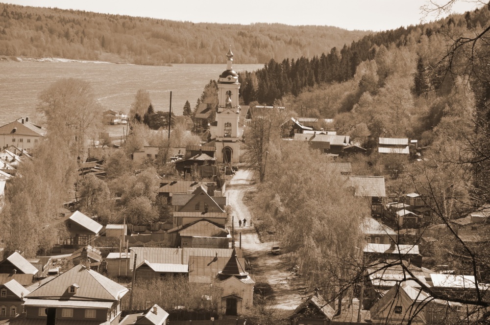 g.Ples, Varvarinskaya Straße Sepia