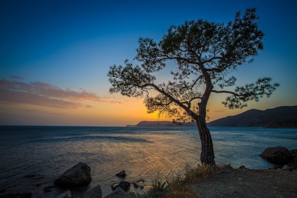 Sonnenuntergang vor dem Sturm ...