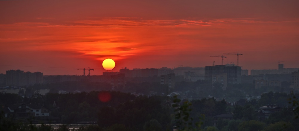 Moskau Sonnenuntergang