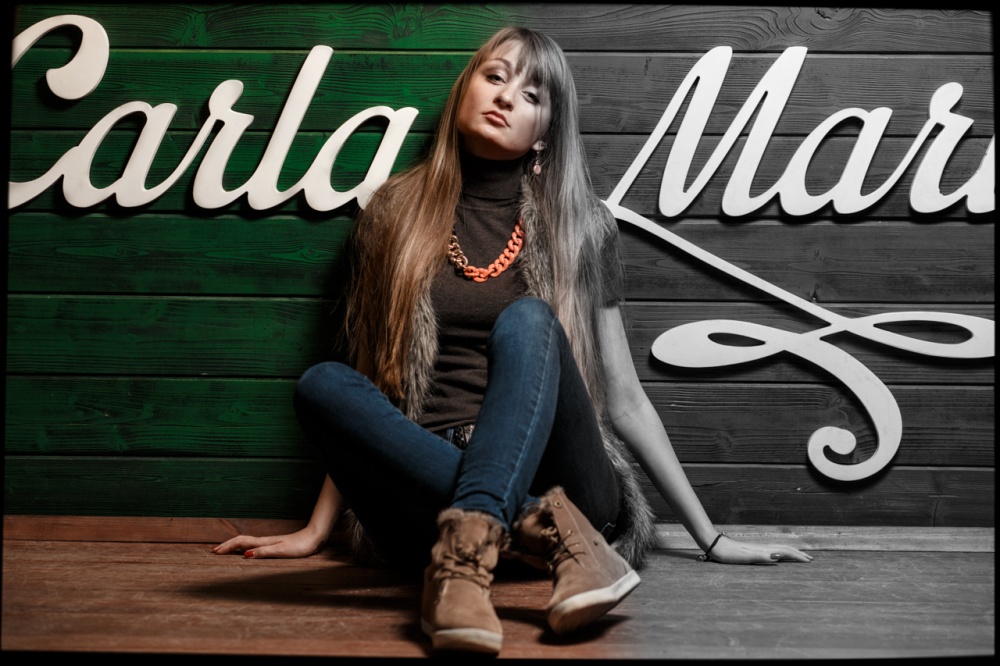 Half B&W, Half Colored