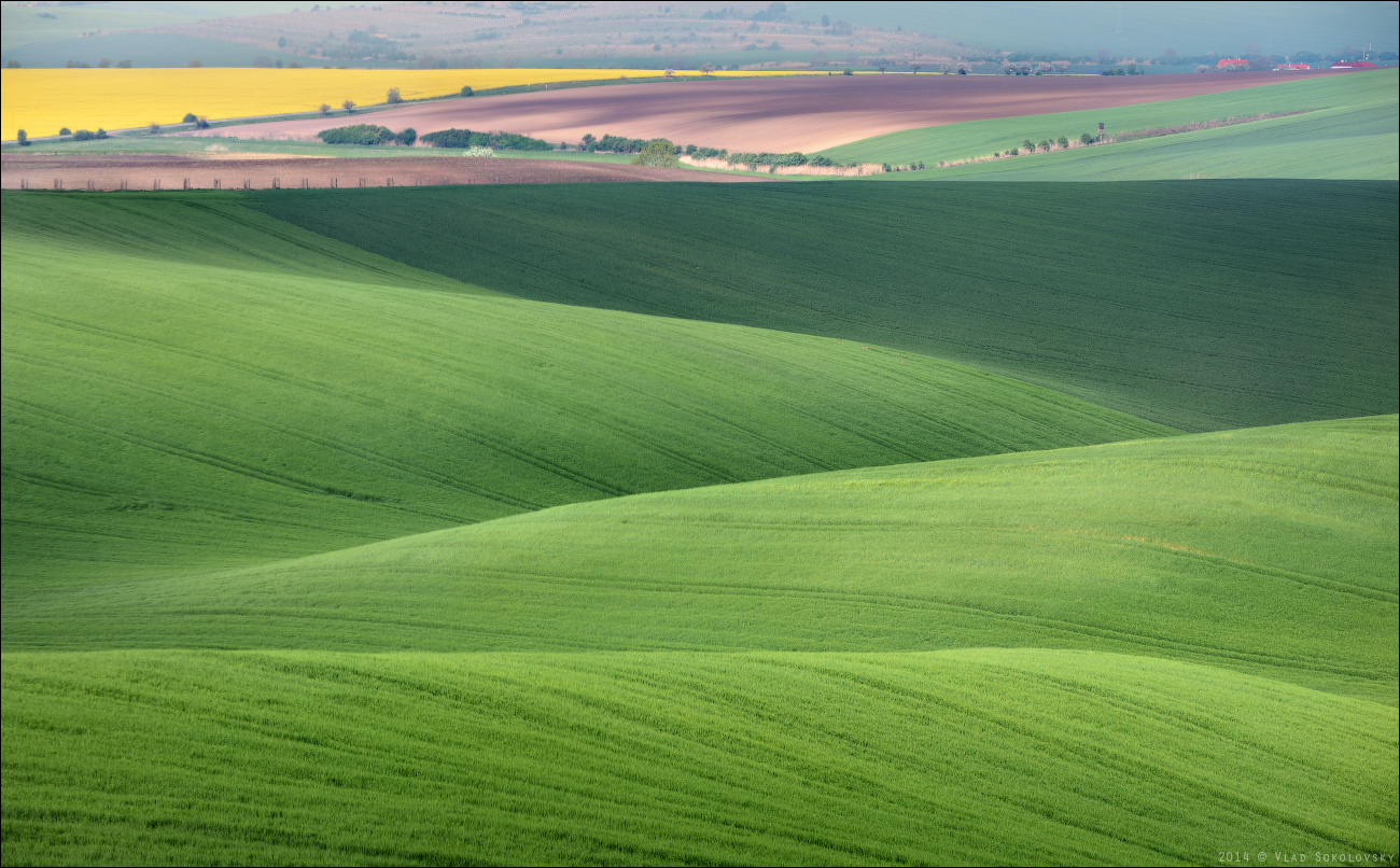 / Palette Frühjahr Felder /