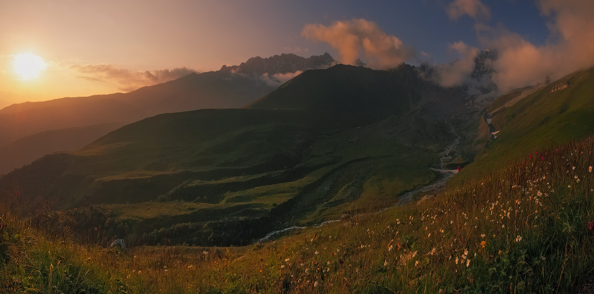 Berg Sonnenuntergang