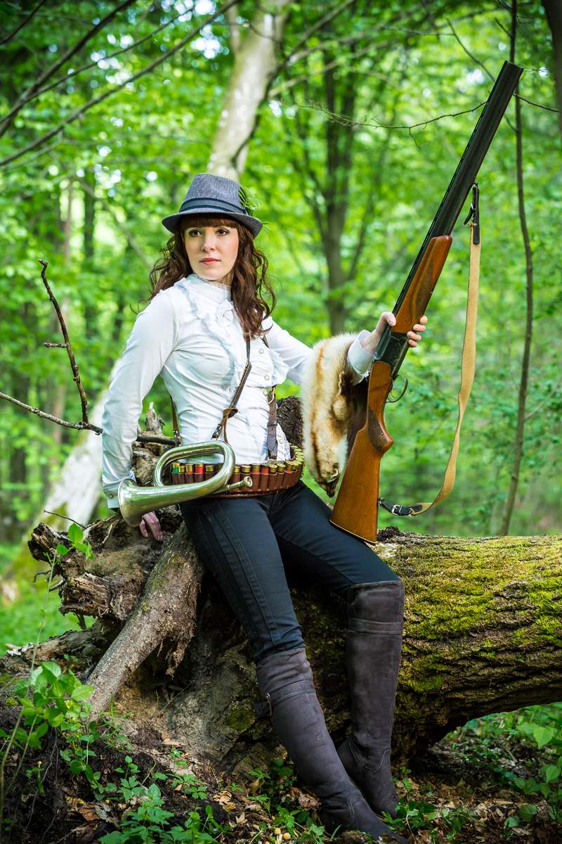 "Und du auf der Jagd waren?"