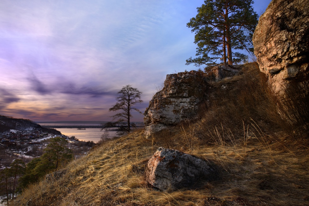 Frühling Dämmerung.