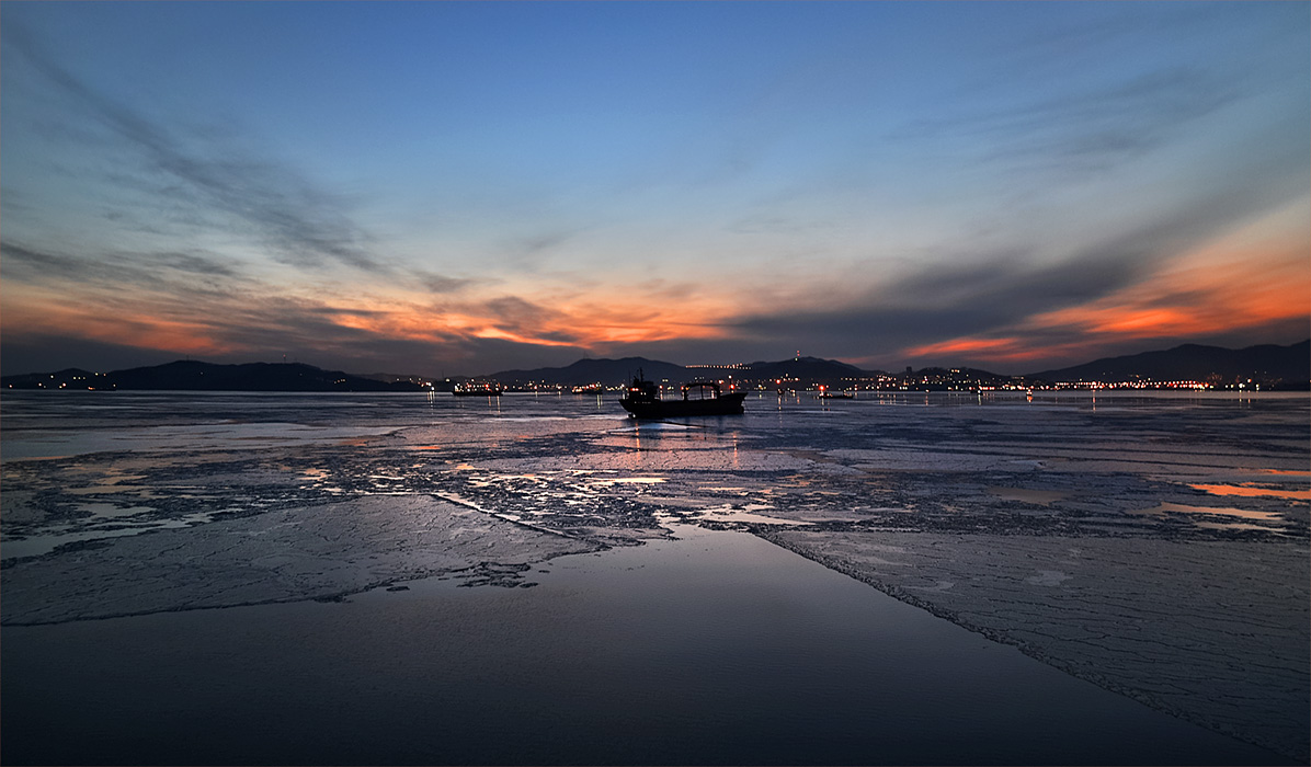 Schüssel Sonnenuntergang
