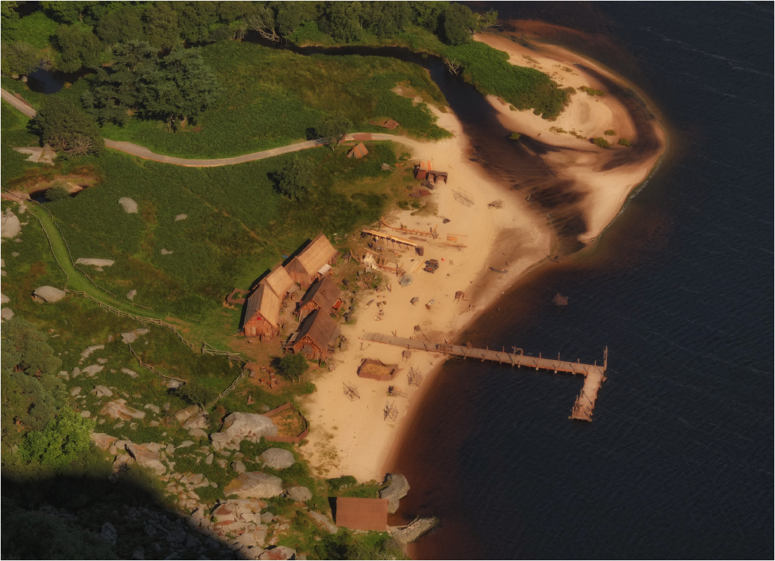 Wikinger-Dorf über ... oder "Vorwärts in die Vergangenheit" ...