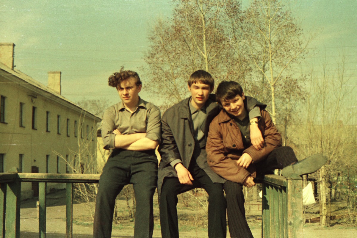 meine Klassenkameraden auf dem Hof