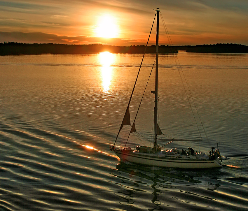 Die Sonne geht unter ...