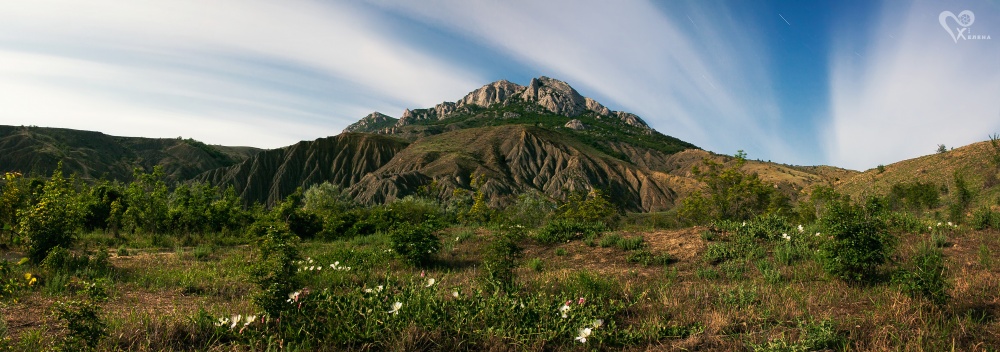 Panorama Mitternacht Etschki Dagh