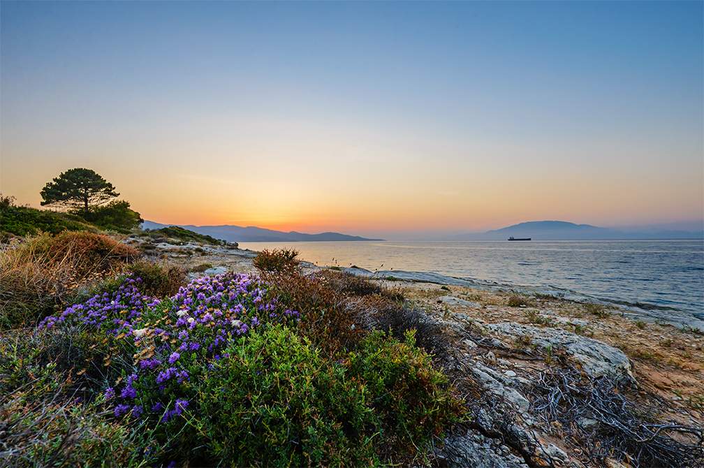 Sonnenuntergang auf der Insel Zakynthos