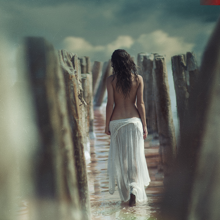 Straße zu den Wolken